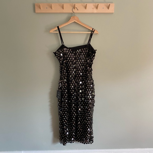 Lulus Black and Good Sequin Midi Dress - Picture 3 of 5